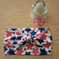 Faux Bow  Patriotic Wander and Arrow Head Hug